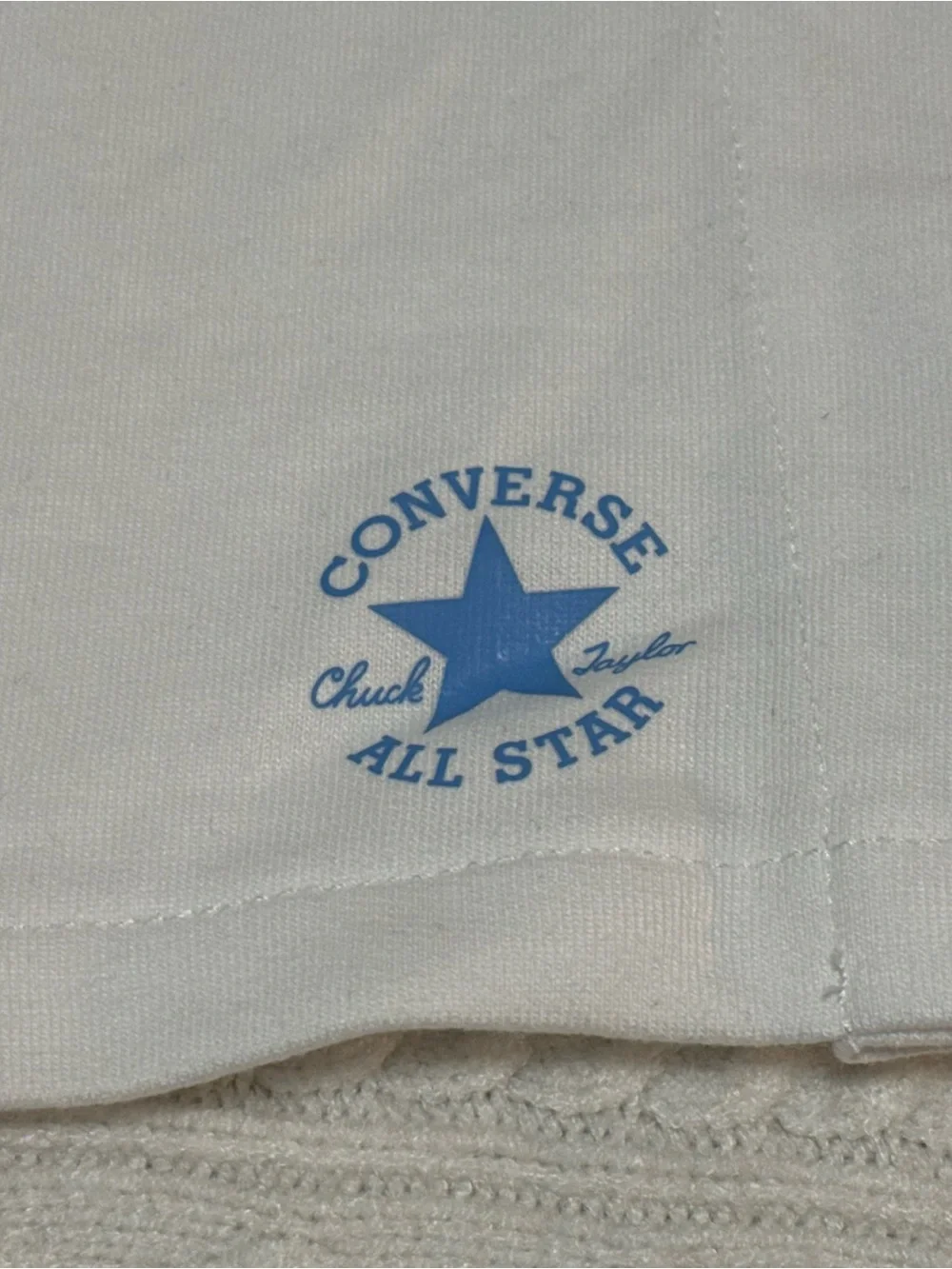 Converse White Skort with Light Blue Accent